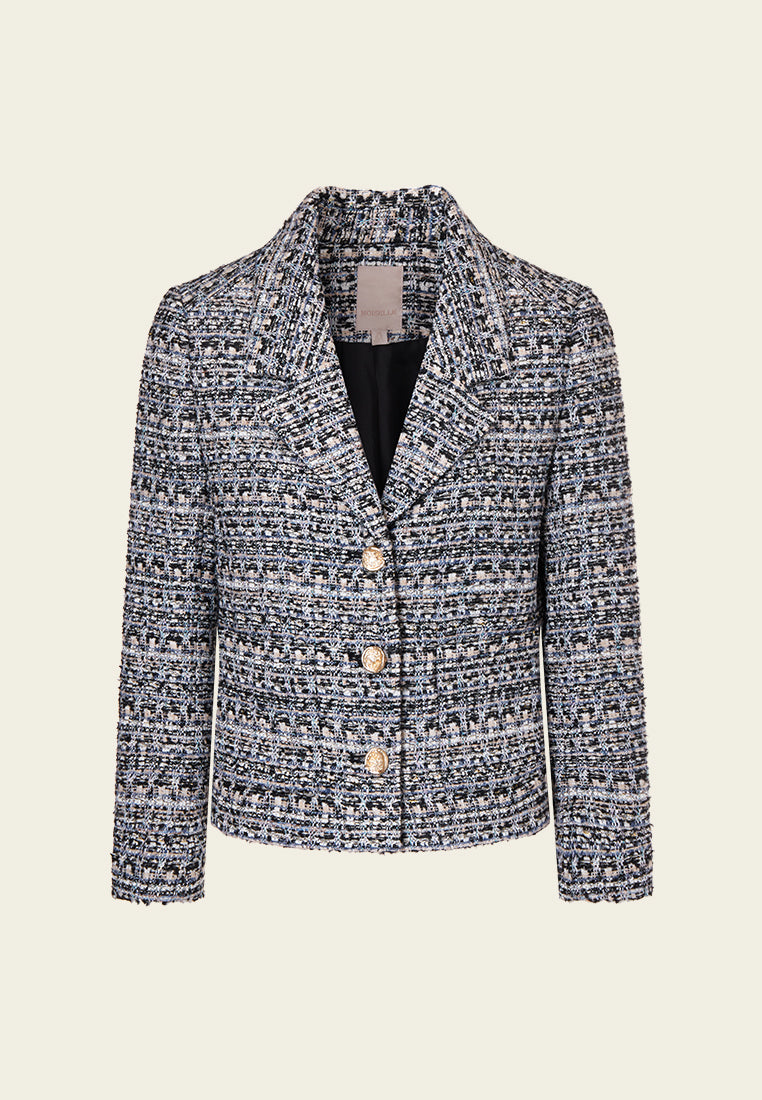Decent and Playful Single-breasted Notch Lapel Jacket
