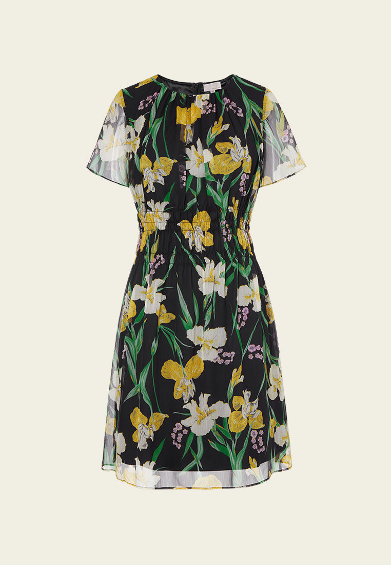 MOISELLE Summer Floral Chiffon Dress MOISELLE Summer Floral Chiffon Dress