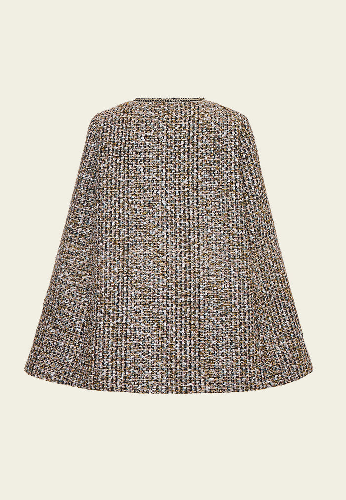 Majestic Mixed Tweed Cape
