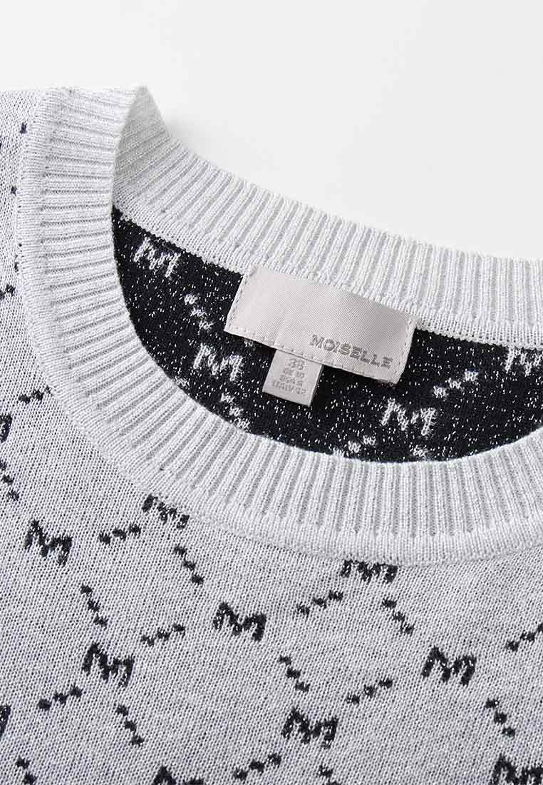 White MOISELLE Monogram Sweater
