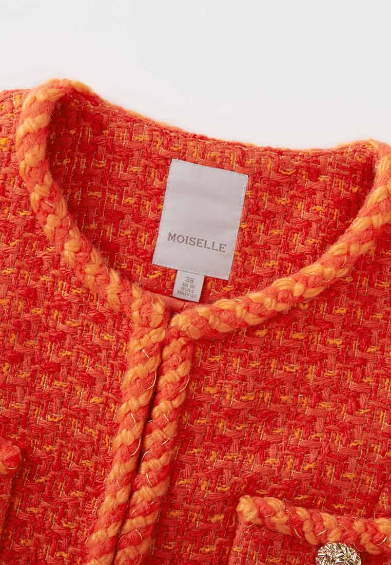 Orange tweed jacket hotsell