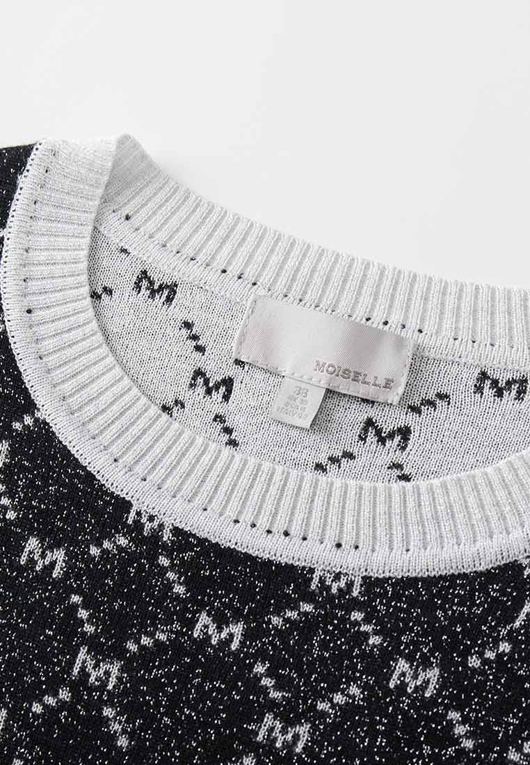 White MOISELLE Monogram Sweater