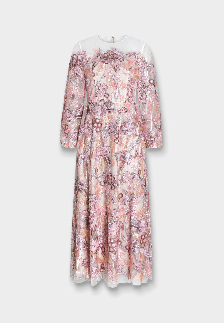 Rose Jardin Embroidered Dress