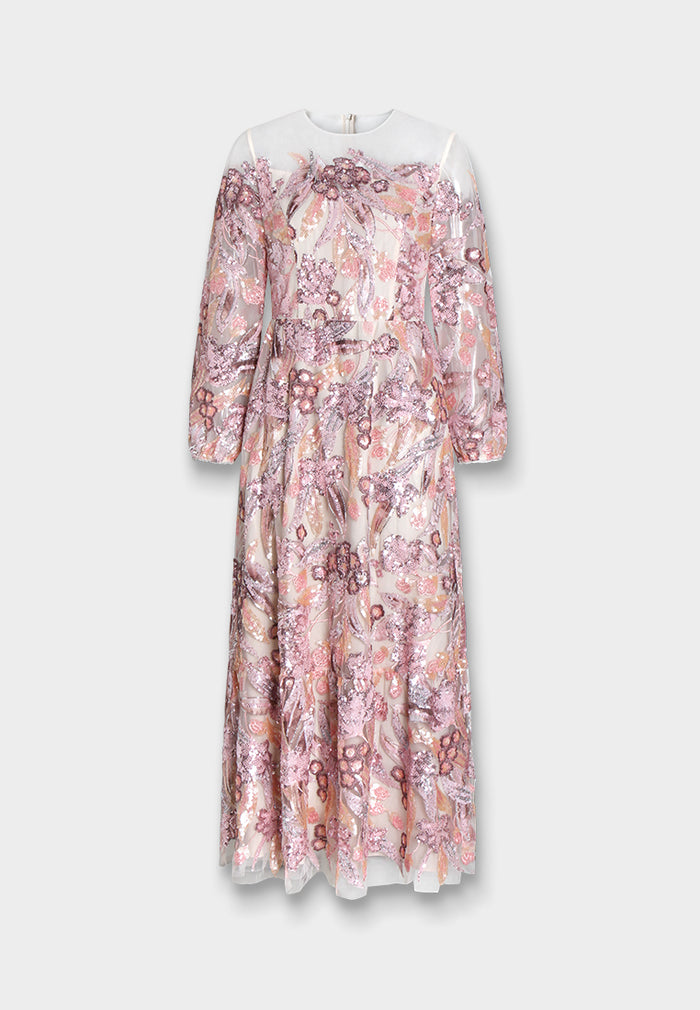 Rose Jardin Embroidered Dress