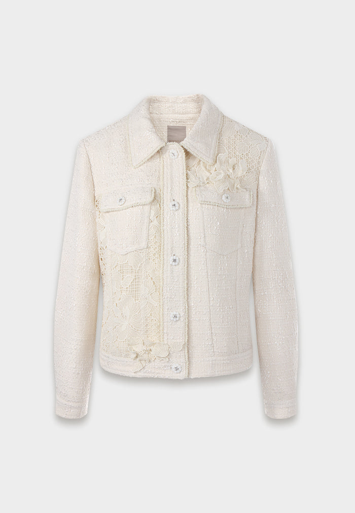 Daisy Lace Applique Jacket