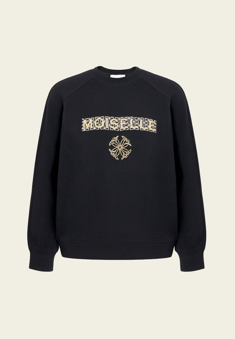 Broderie Emblème Sweatshirt