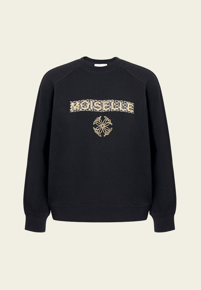 Broderie Emblème Sweatshirt