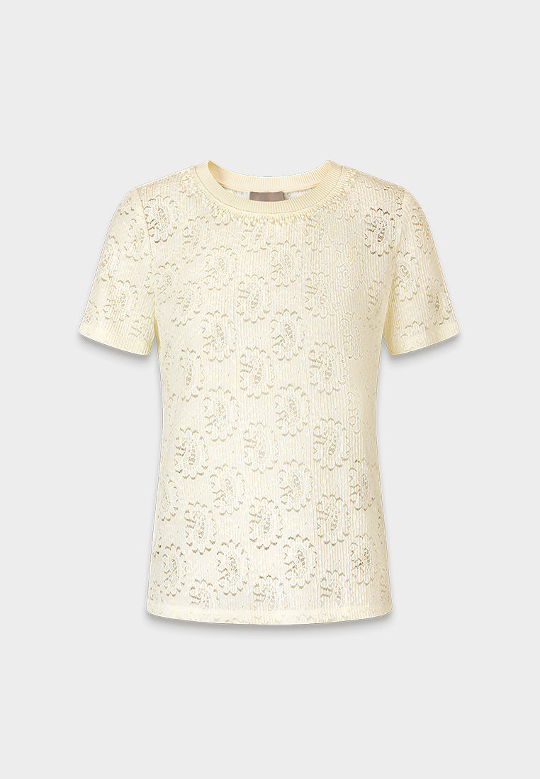 Fleur Stretched Ribbed Top