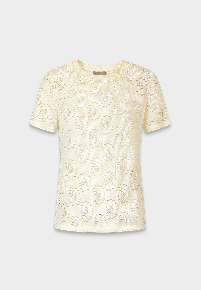 Fleur Stretched Ribbed Top