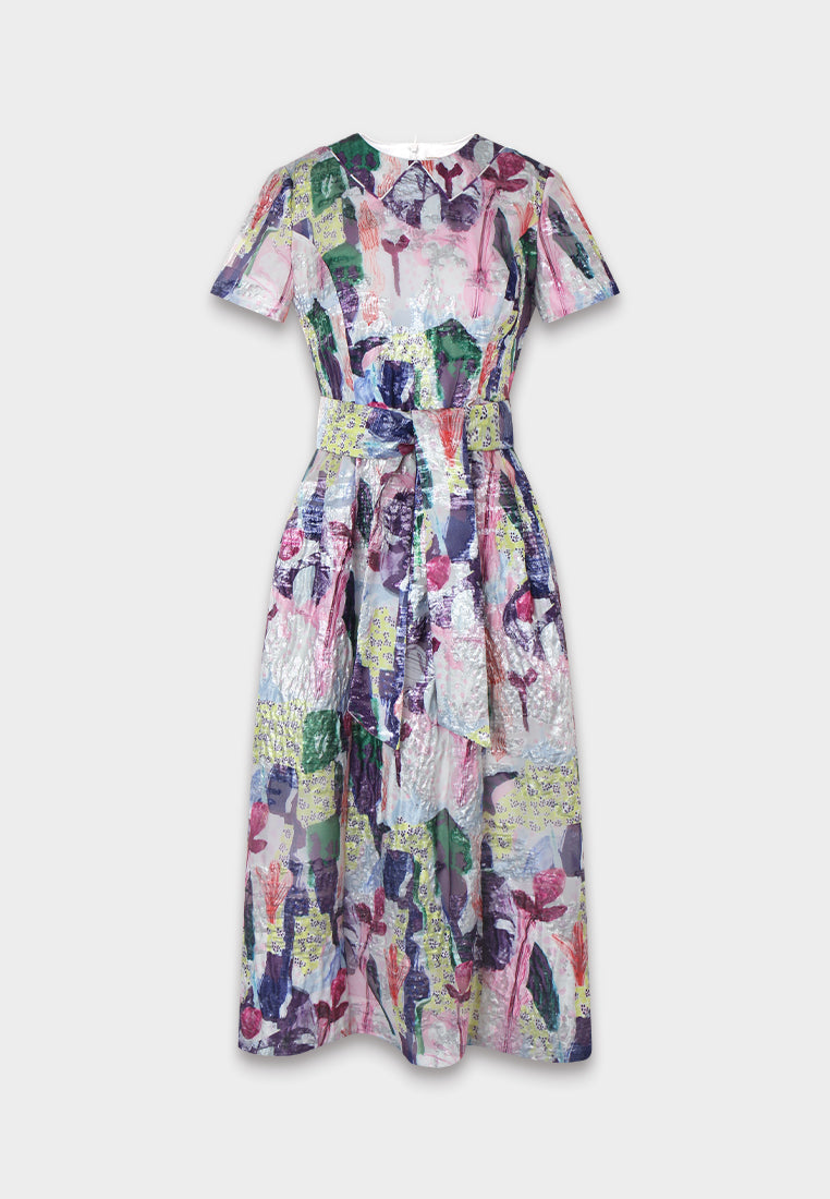 Impressionist Floral Dress