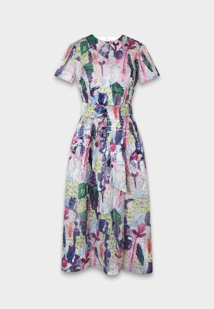 Impressionist Floral Dress