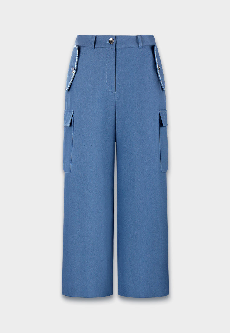 Ornate Pocket Cargo Jeans