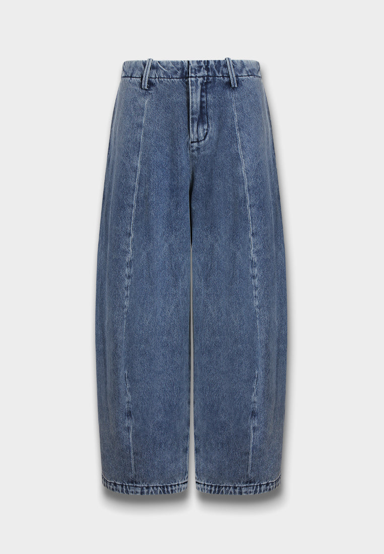 Indigo Seam Denim Trousers