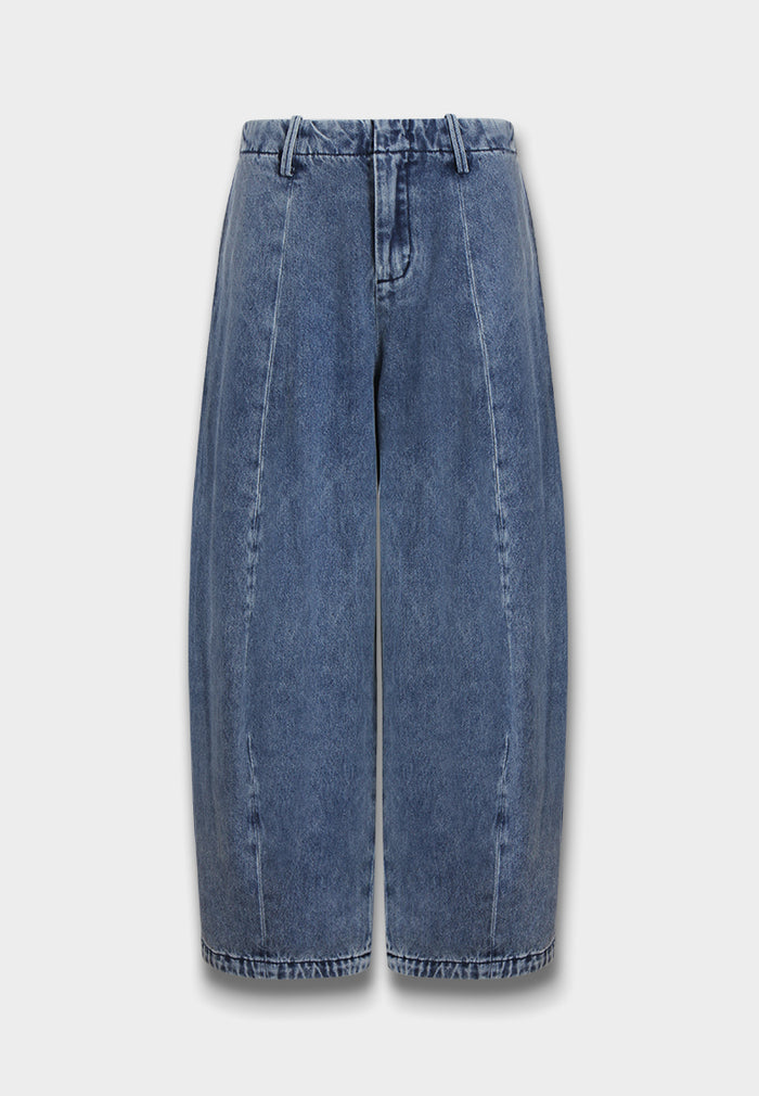 Indigo Seam Denim Trousers