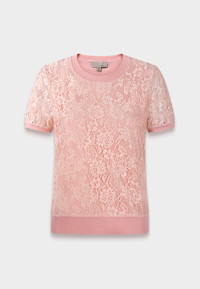 Blush Elegance Lace Top