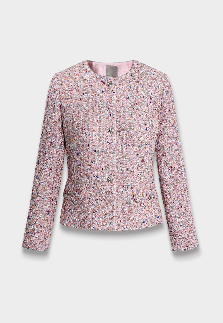 Rose Tresse Peplum Jacket