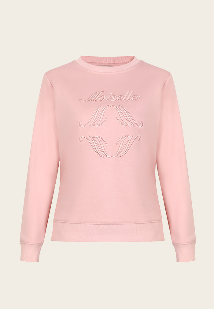 Rose Signature Embossed Sweatshirt