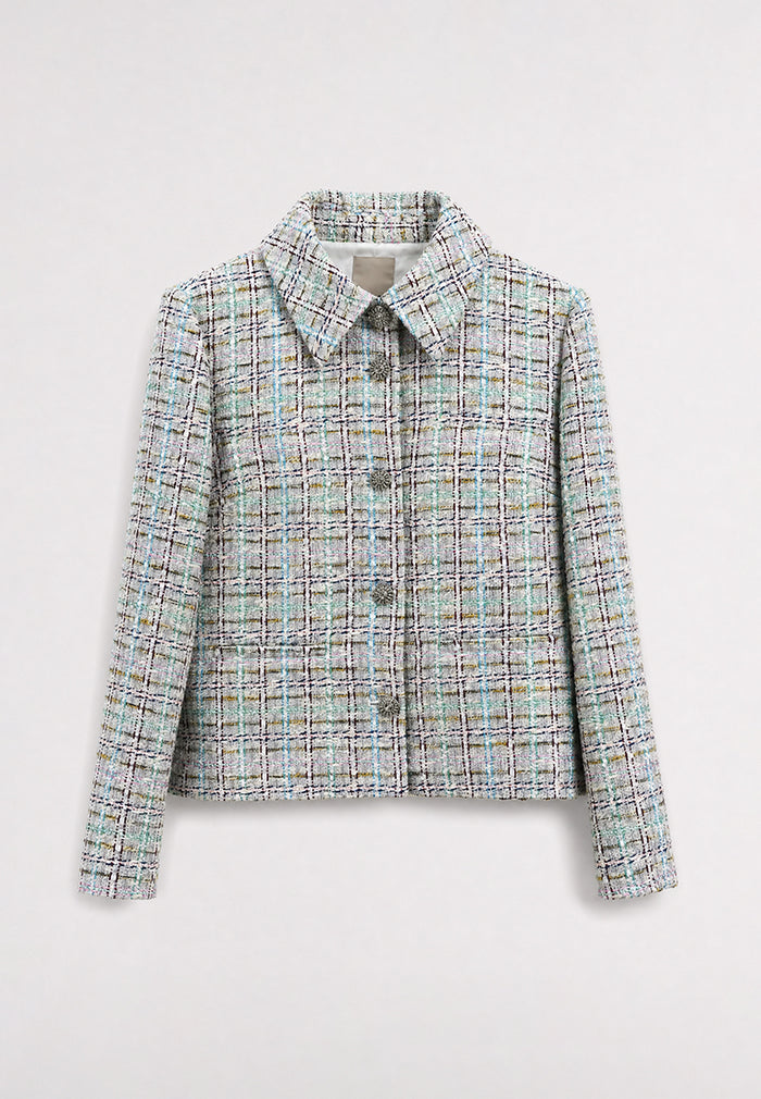 Pastel Tweed Carreau Jacket