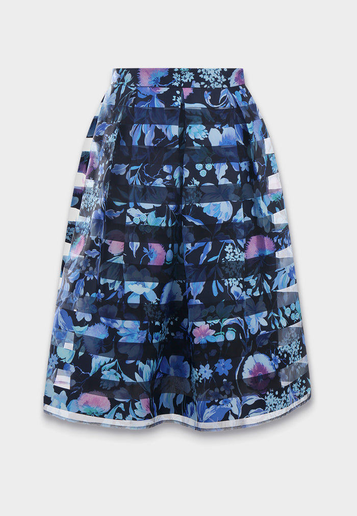Azure Bloom Horizon Skirt