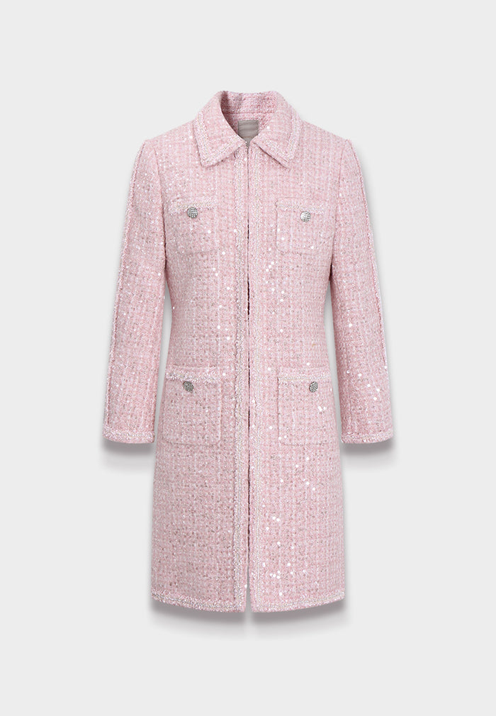 Rose Éclat Pocket Coat