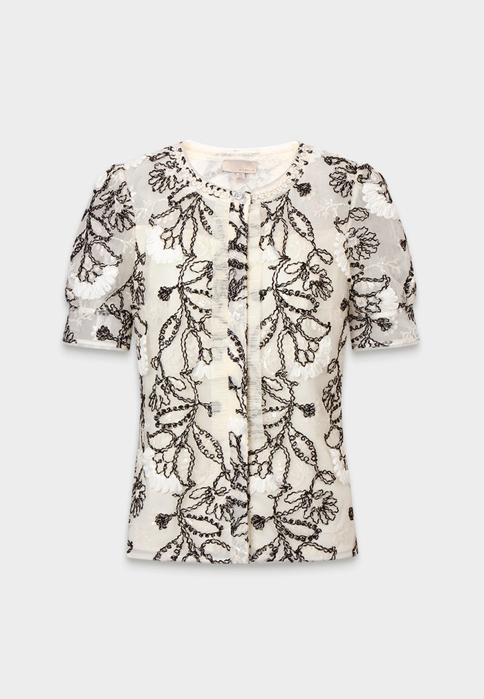 Floral Dentelle Blouse