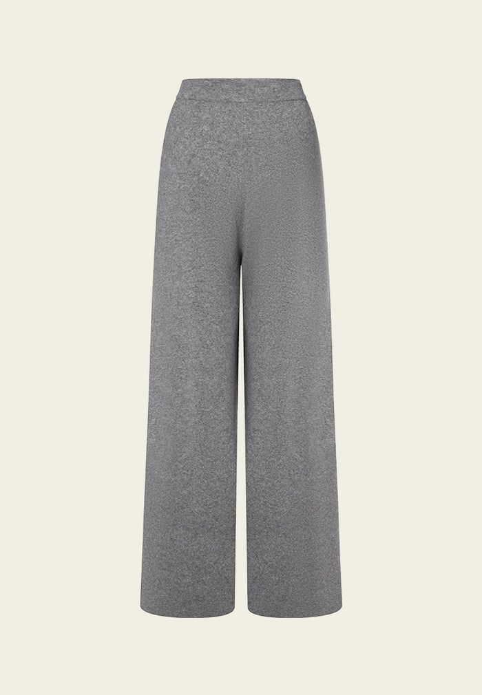 Slit-pocket Knitted Track Pants