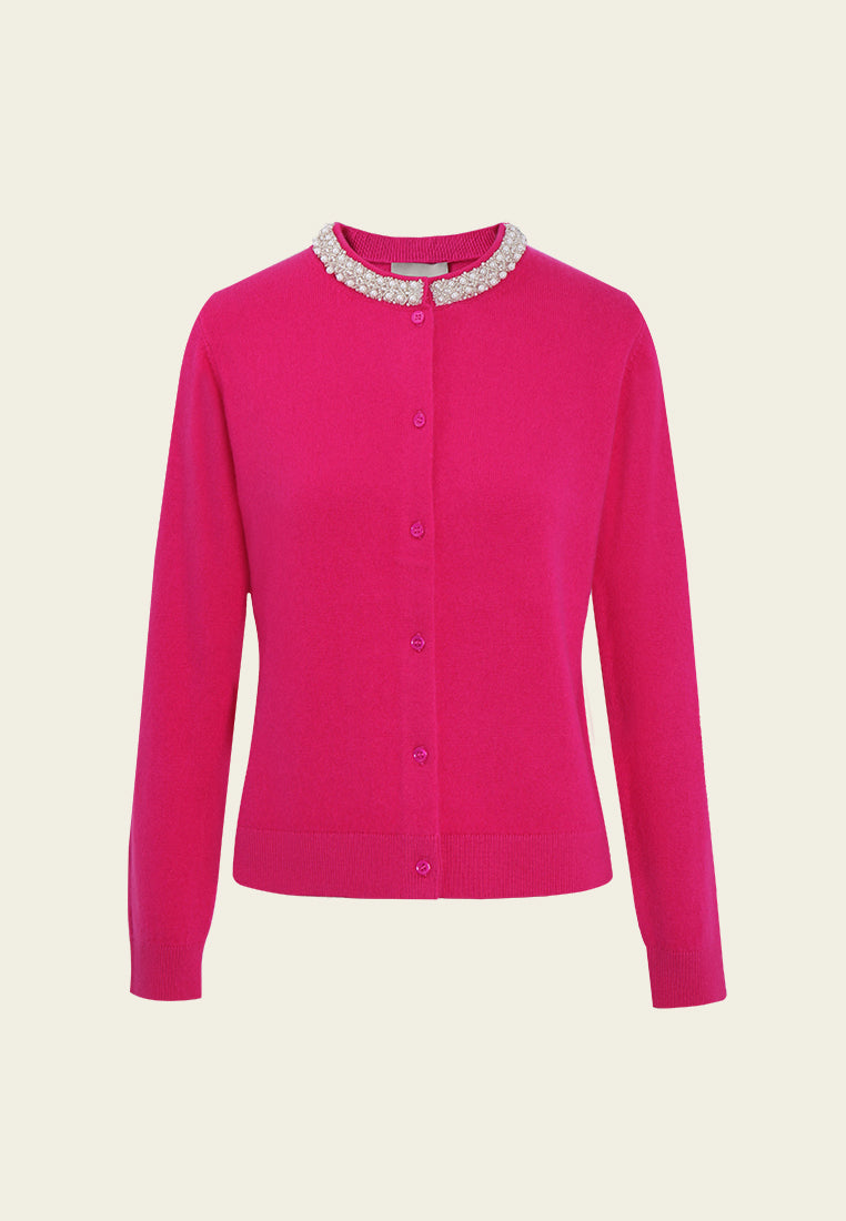 Broderie Fleurie Ribbed Knit Top