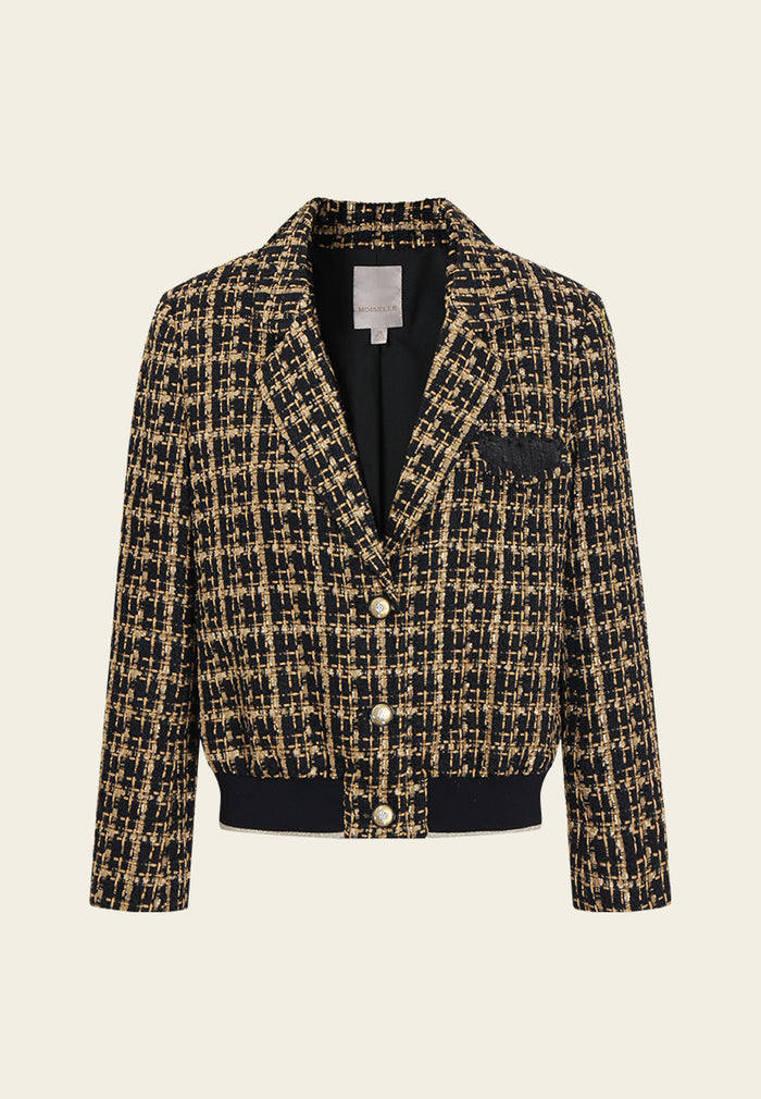 Ornée Check Tweed Tailored Jacket