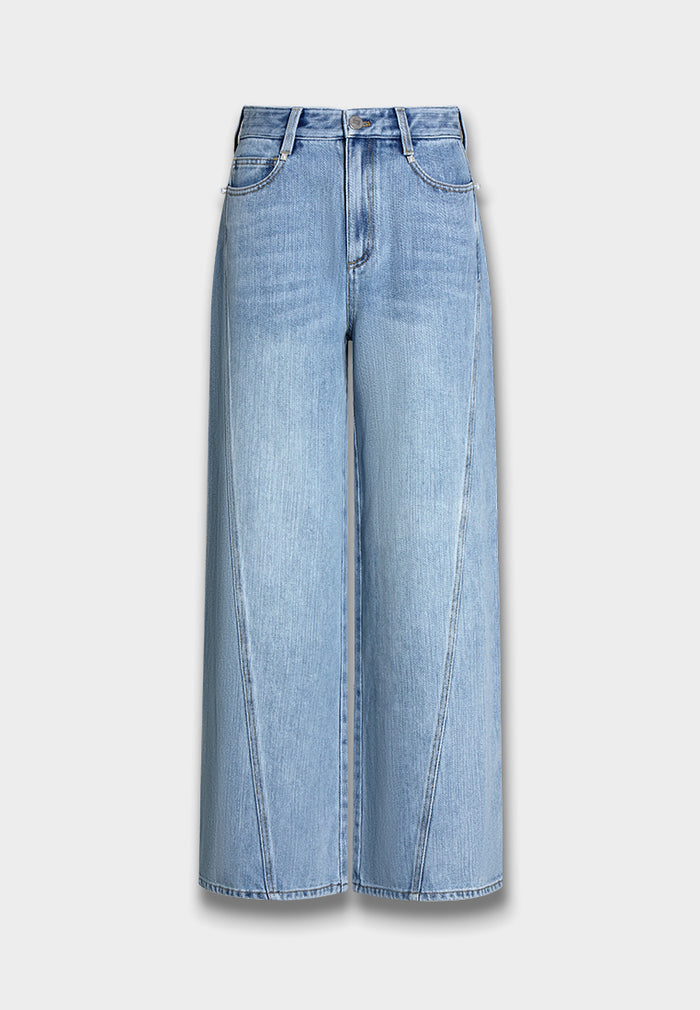Bleu Ciel Wide-Leg Denim