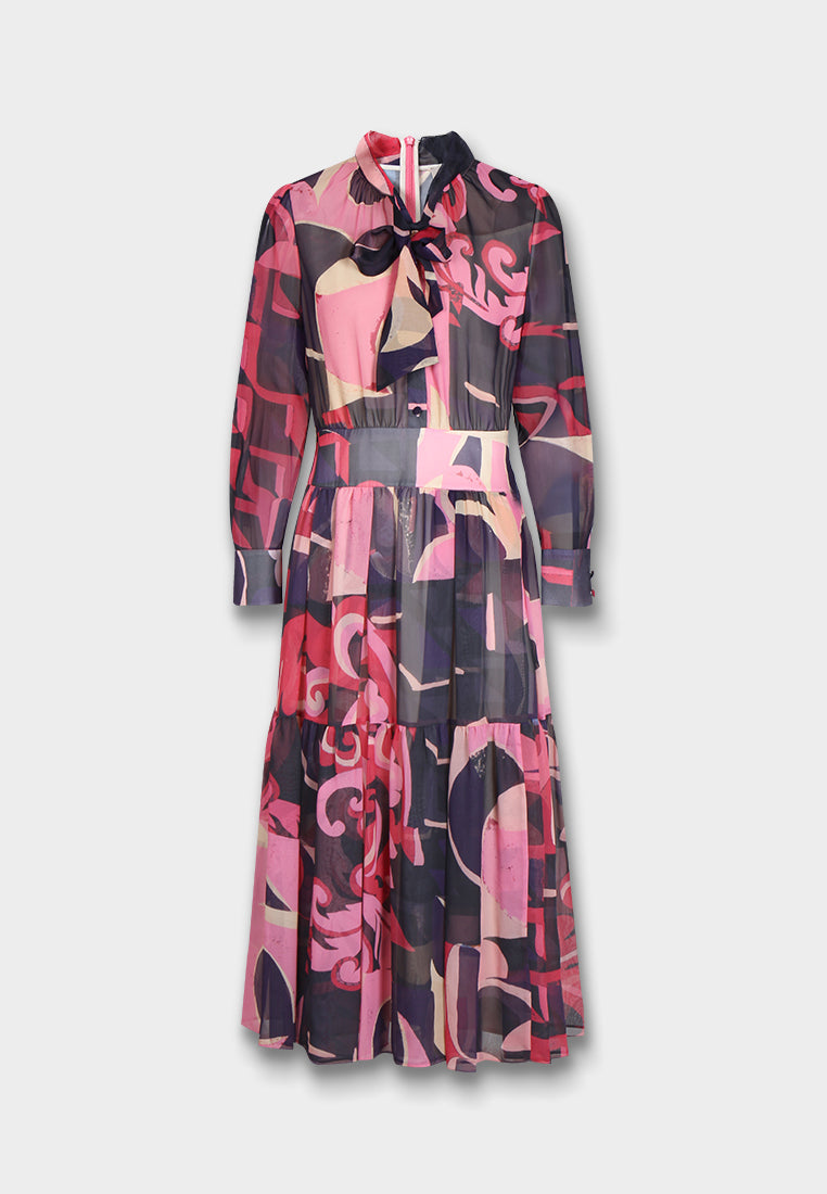 Aurora Flow Midi Dress