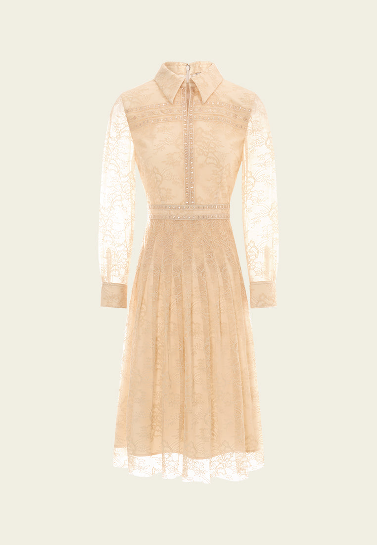Panelled Lace Dress