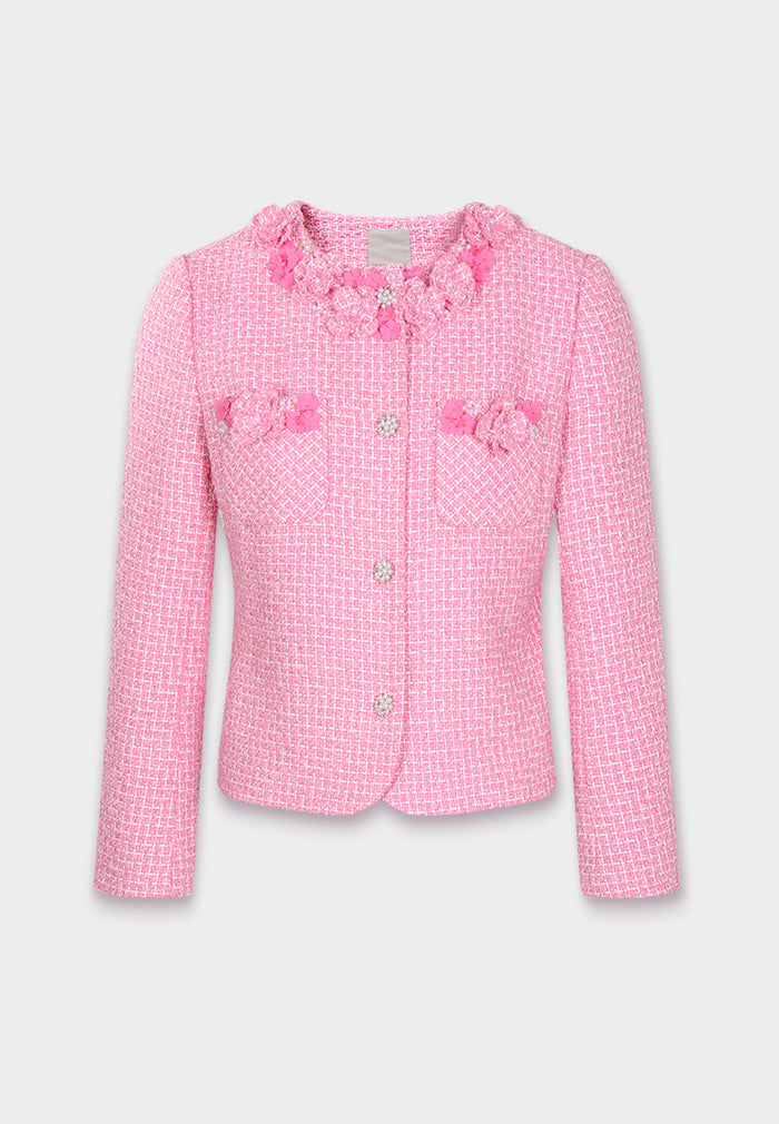 Rose Bloom Tweed Jacket