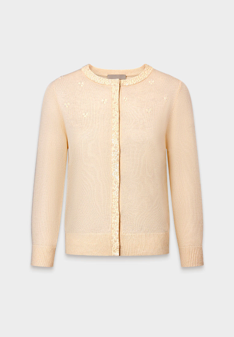 Champagne Jardin Orné Cardigan