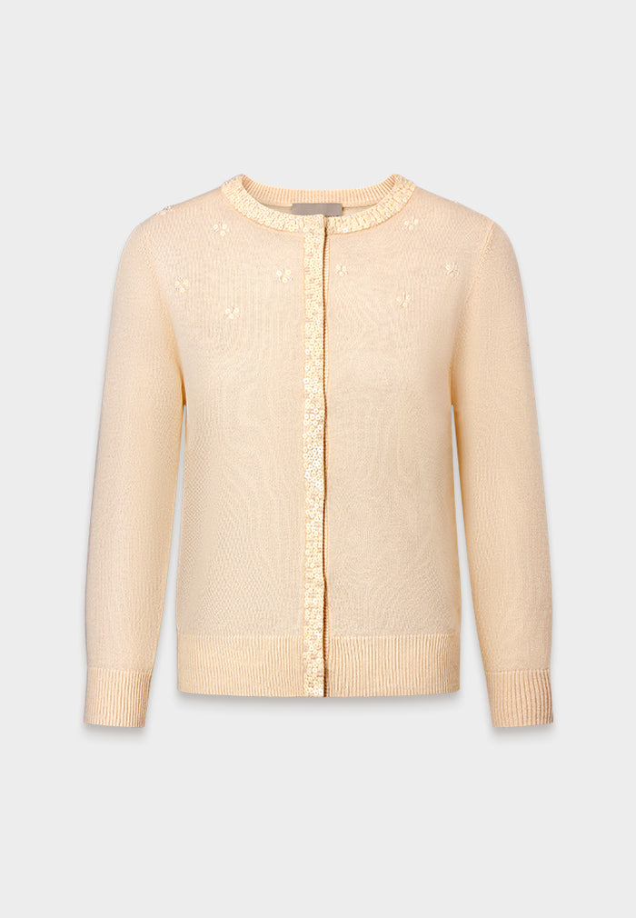 Champagne Jardin Orné Cardigan