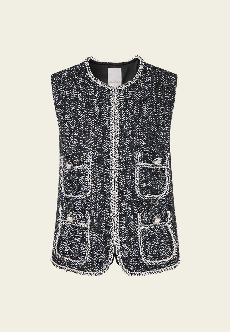 Prestige Patch-pocket Tweed Vest