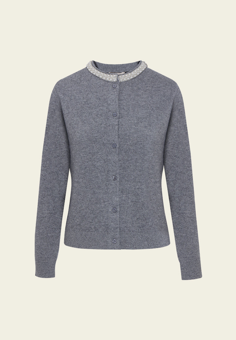 Broderie Fleurie Ribbed Knit Top