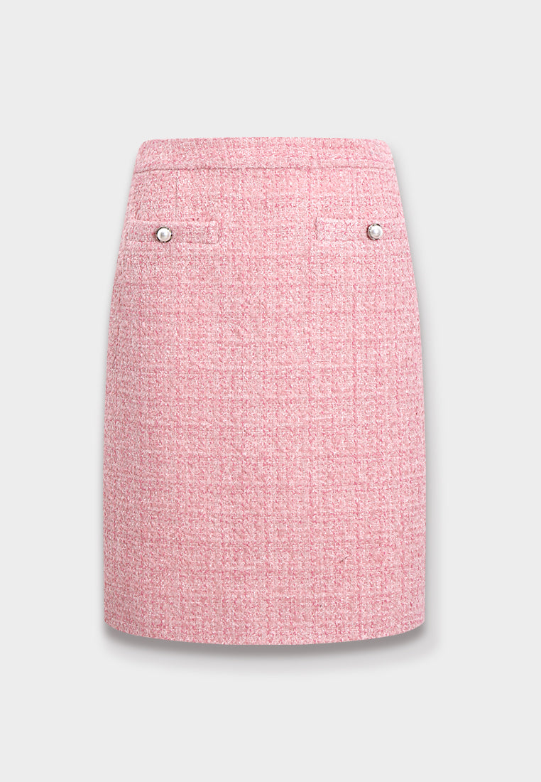 Rose Perle Tweed Skirt