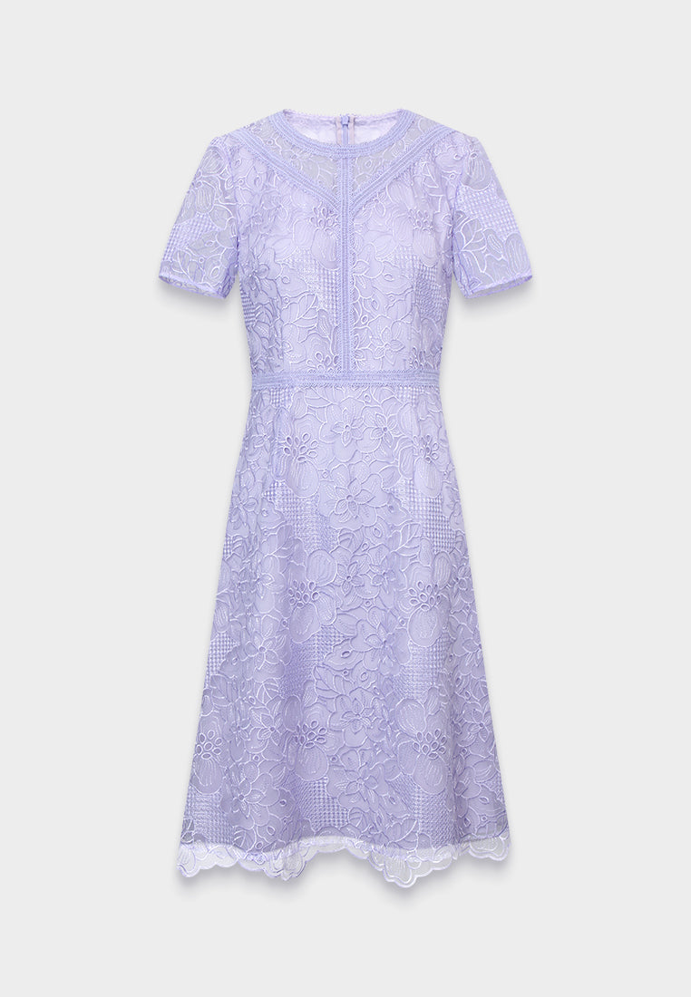 Lavande Dentelle Jardin Dress