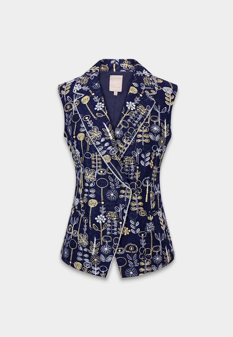 Midnight Jardin Orné Vest