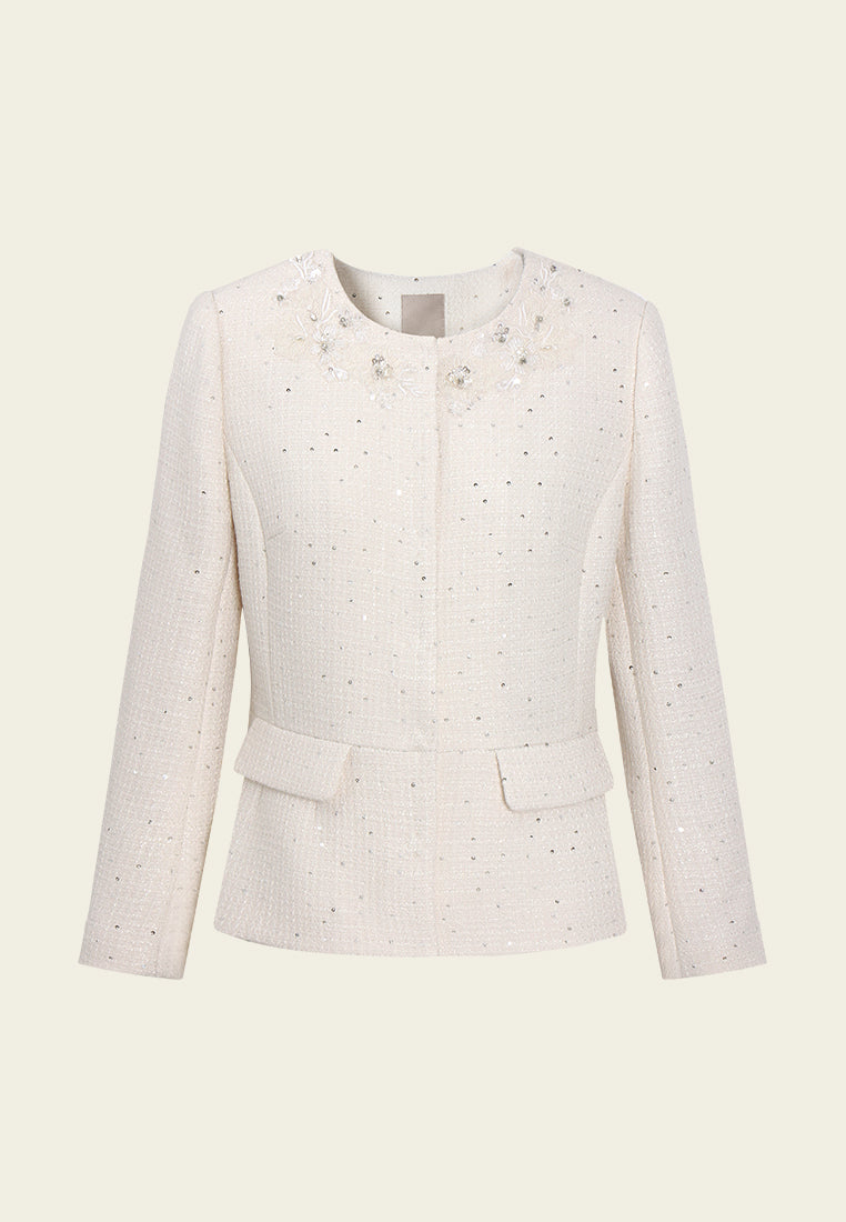 Embellished Appliqué Jacket