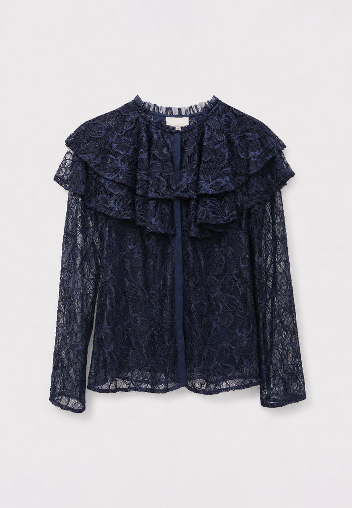 Indigo Florale Aria Blouse
