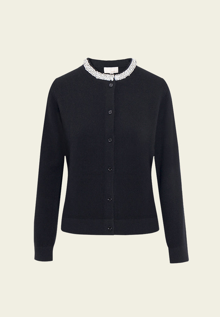 Broderie Fleurie Ribbed Knit Top