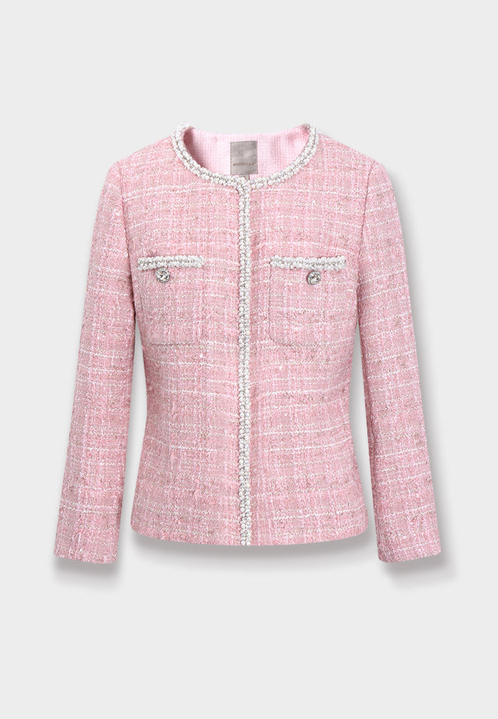 Rose Bijou Tweed Jacket