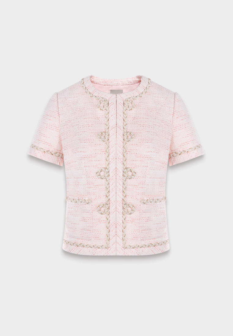 Rose Parisian Tweed Jacket