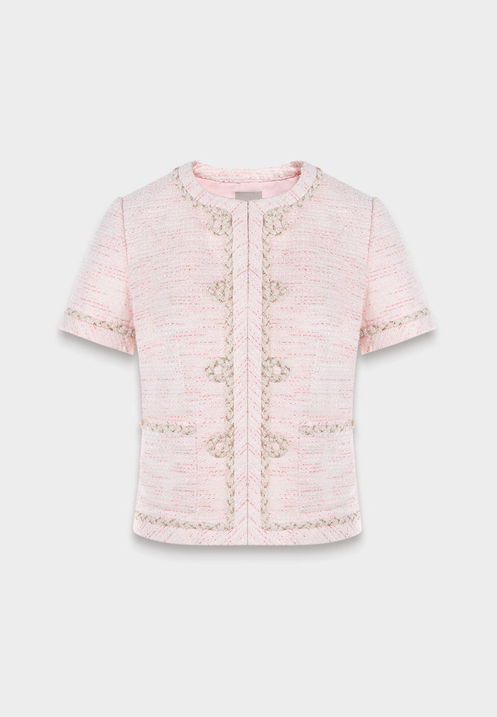 Rose Parisian Tweed Jacket