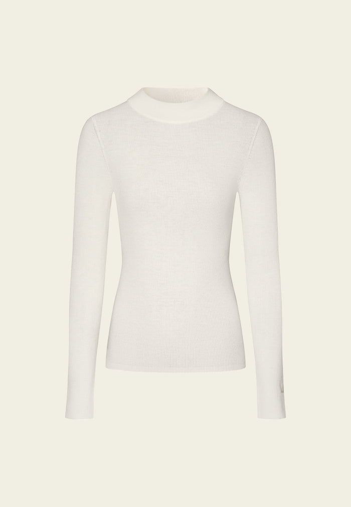 Logo-embroidered Ribbed-knit Crew-neck Top