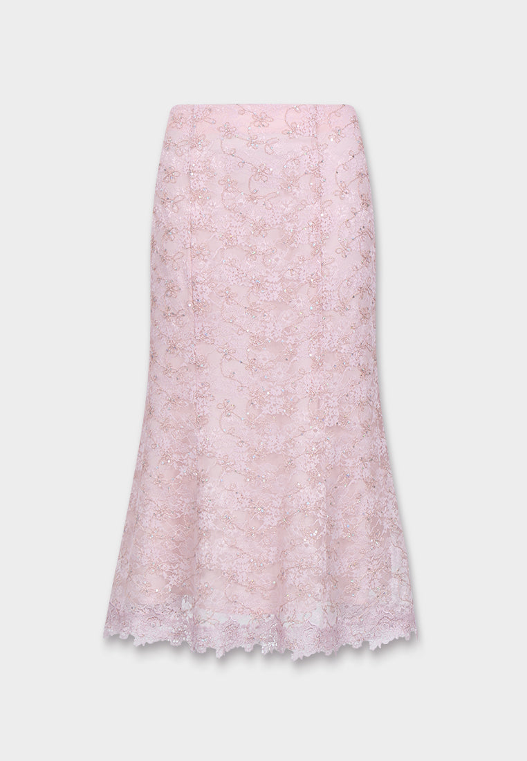 Rose Lace Élegance Skirt