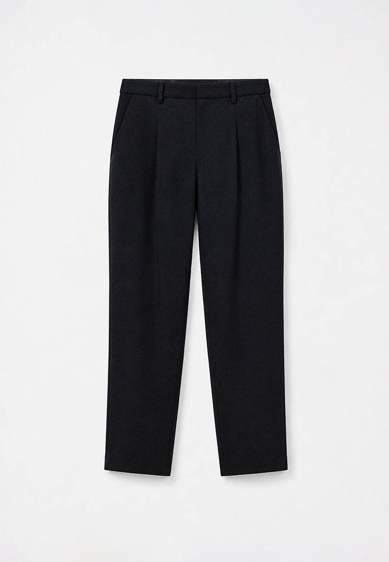 Navy Crêpe Tailleur Trousers