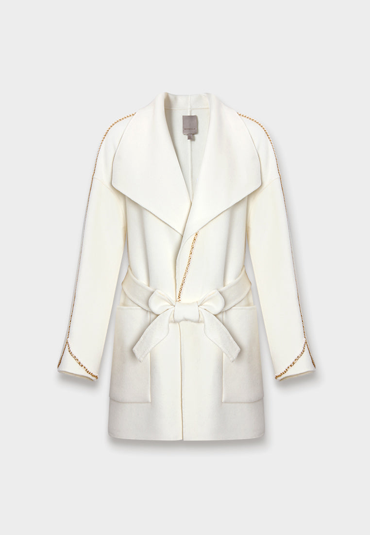 Gilded Chain Wool Robe