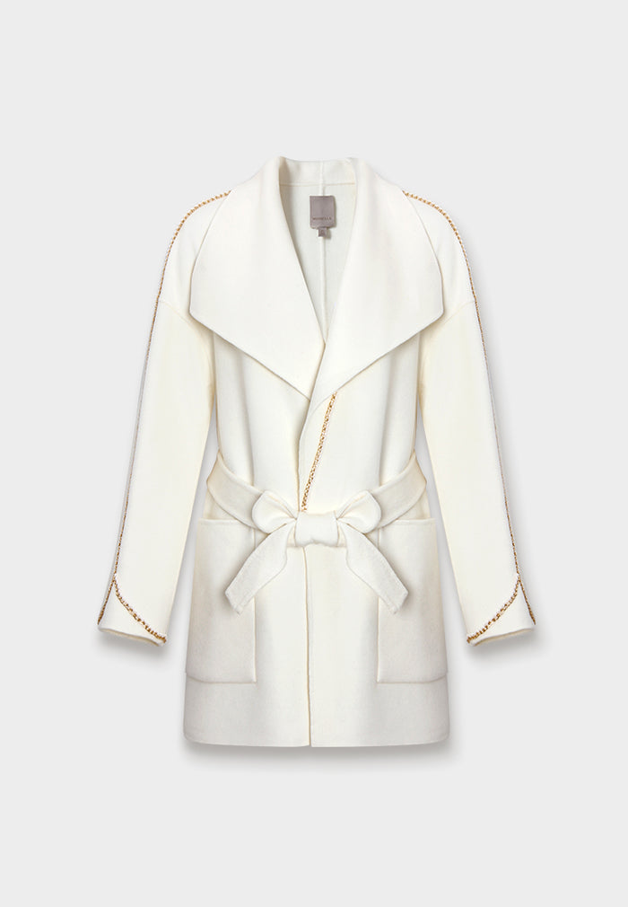 Gilded Chain Wool Robe